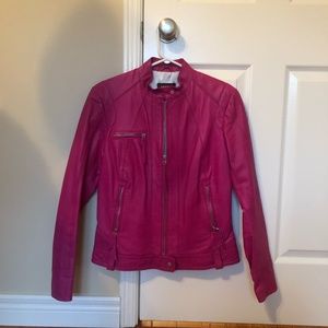 Danier Women's Pink Leather Jacket
